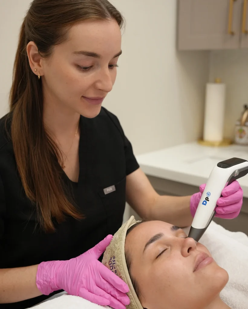 Microneedling facial